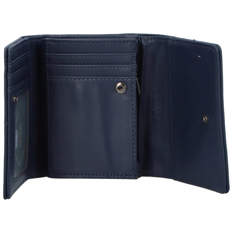 Menší dámská koženková peněženka Tadeo, tmavě modrá