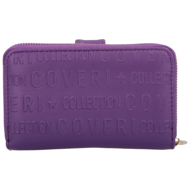 Trendová dámská koženková peněženka Dona, fialová