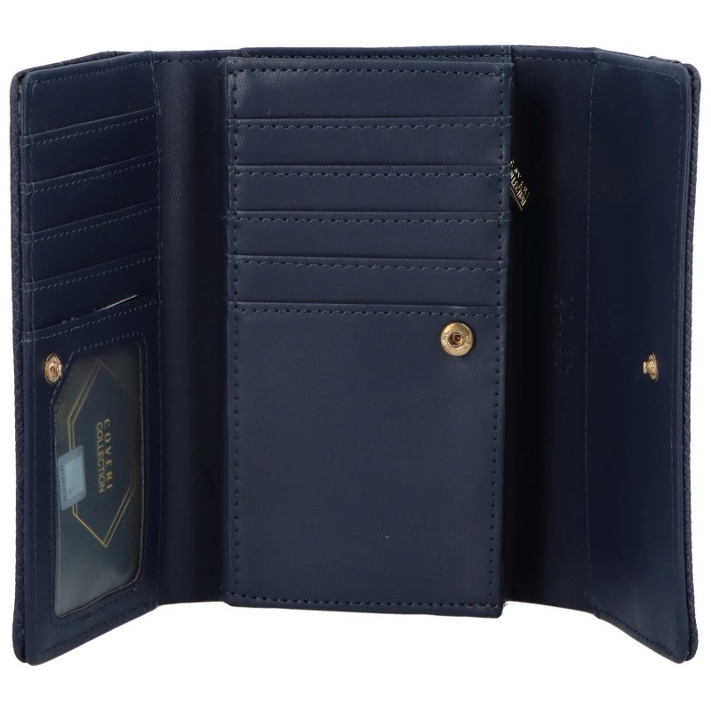 Stylová dámská koženková peněženka Miku, modrá