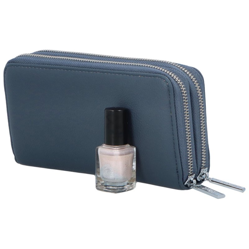 Trendová dámská koženková peněženka Cihu, světle modrá
