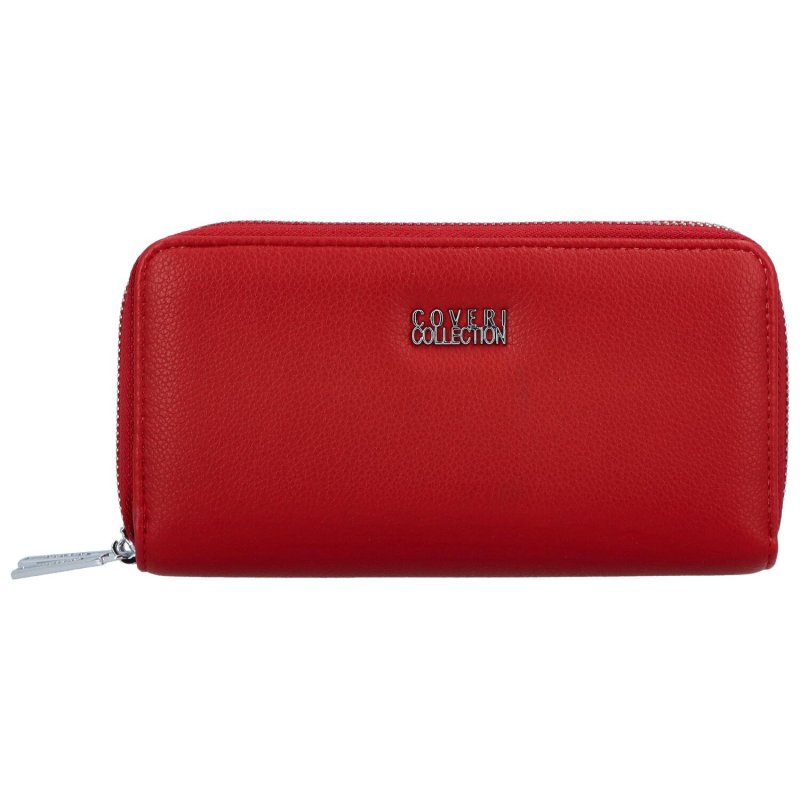 Trendová dámská koženková peněženka Cihu, červená