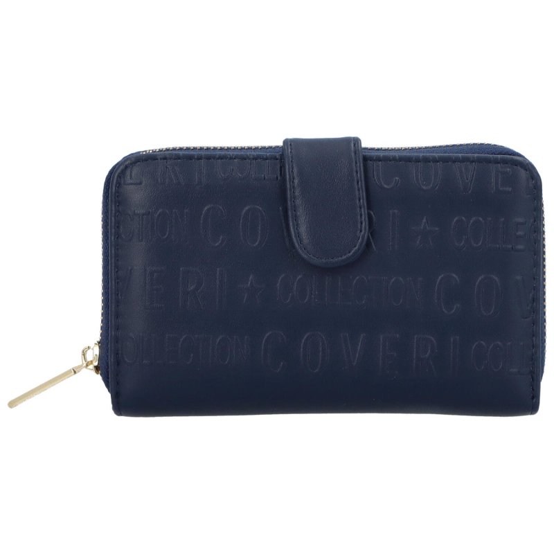 Trendová dámská koženková peněženka Dona, modrá
