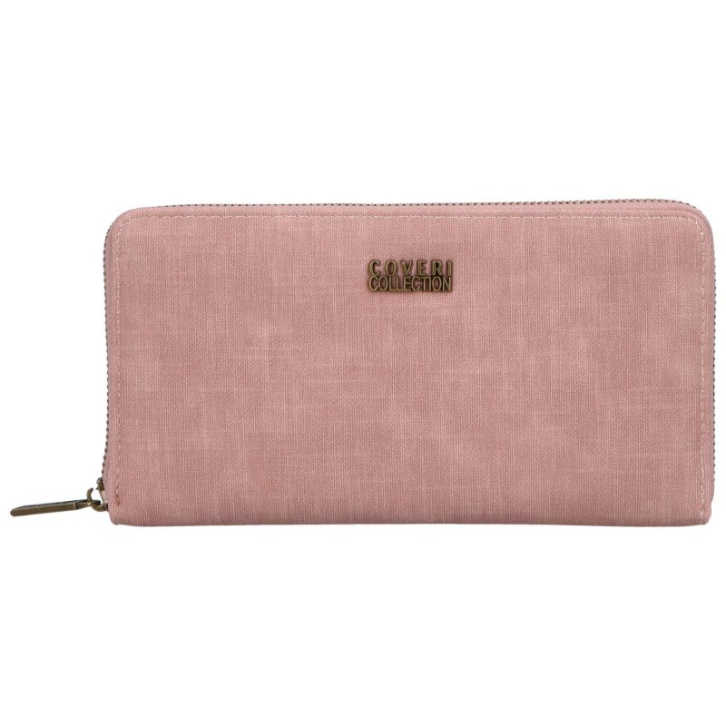 Trendová dámská koženková peněženka Sonu, růžová