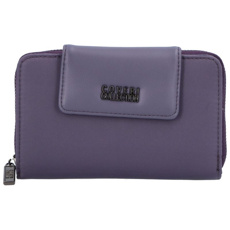 Trendová dámská koženková peněženka Dari, fialová