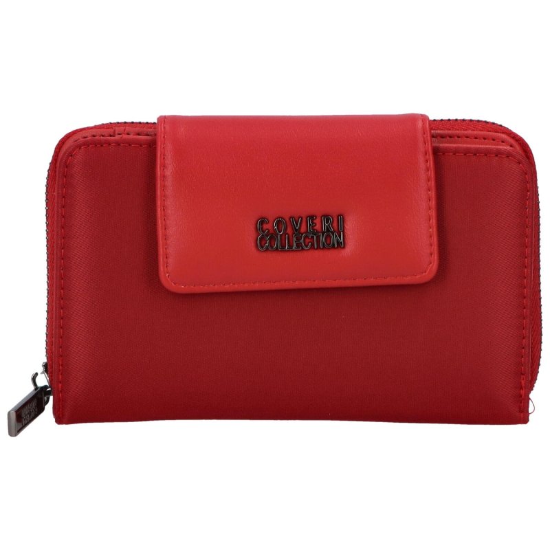 Trendová dámská koženková peněženka Dari, červená