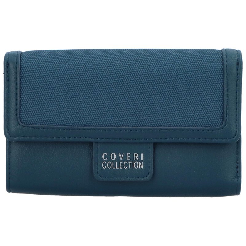 Trendová dámská koženková peněženka Dopl, modrá