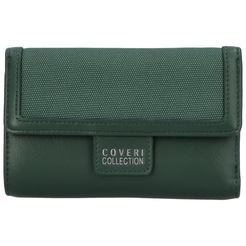 Trendová dámská koženková peněženka Dopl, zelená