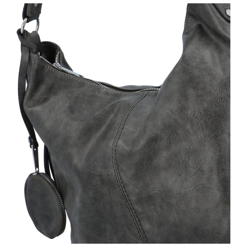 Dámská koženková taška v oblíbeném lodičkovém provedení Eliana, šedá