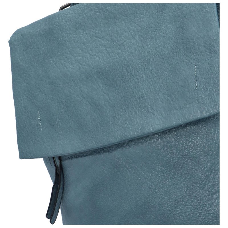 Stylový městský dámský koženkový batoh Sarah, světle modrá