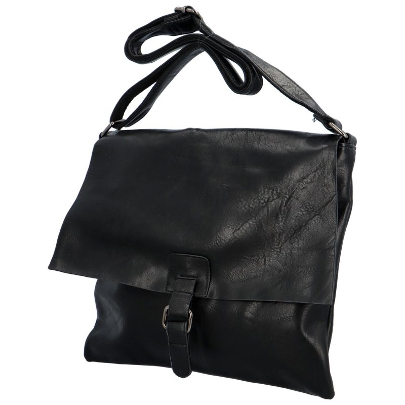 Trendová dámská koženková kabelka Guko, černá
