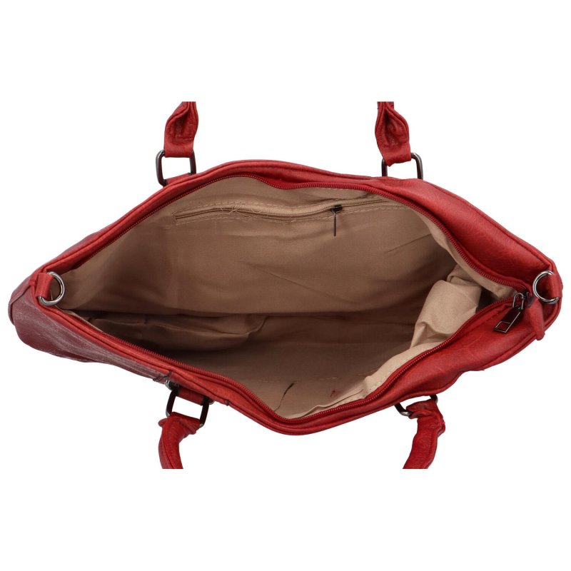 Dámská koženková kabelka José, červená