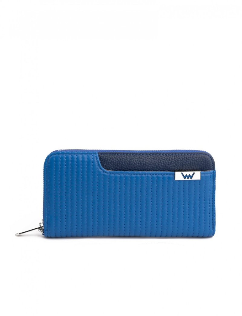Stylová dámská koženková peněženka VUCH Sealia, modrá