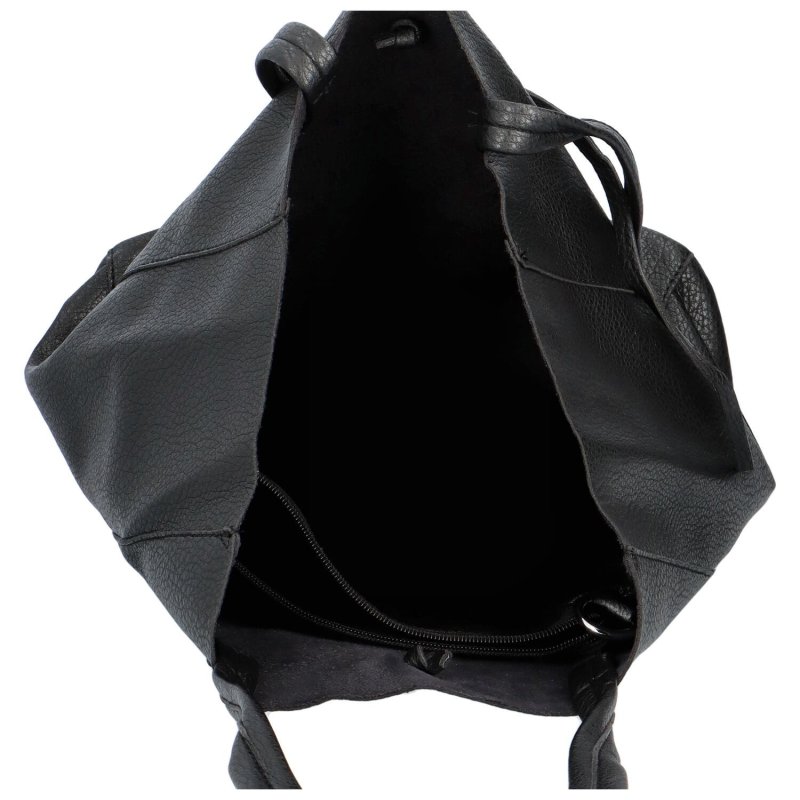 Velká prostorná shopper taška Santee, černá