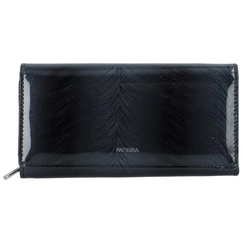 Velká dámská kožená luxusní peněženka Belinda, tmavě šedá