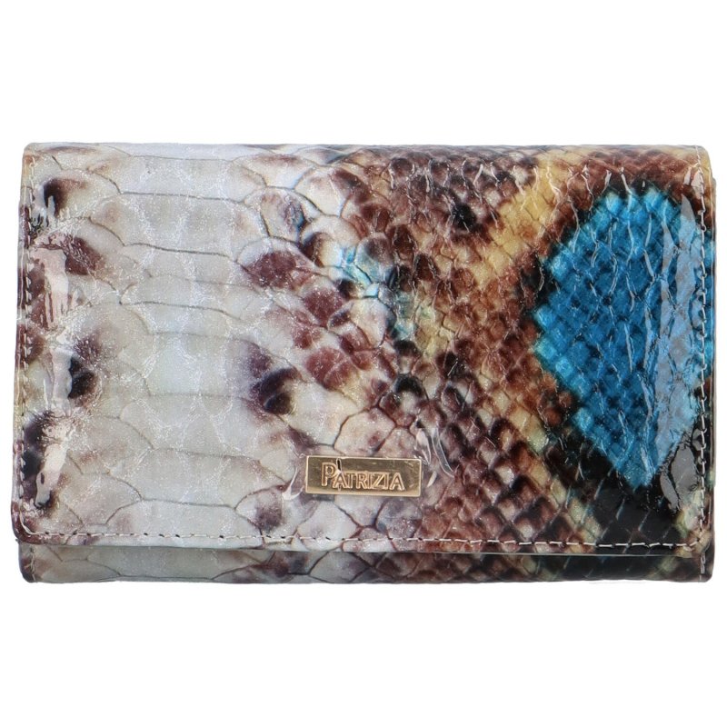 Luxusní dámská kožená peněženka Fahima, hadí vzor