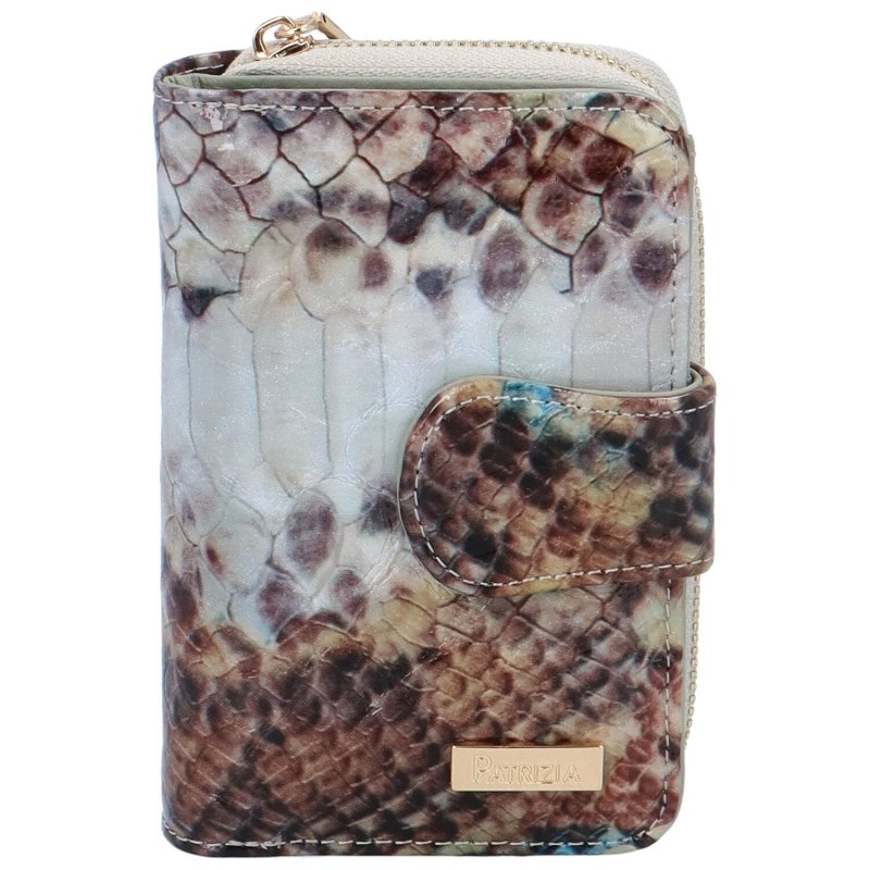 Luxusní dámská kožená peněženka Lior, hadí vzor