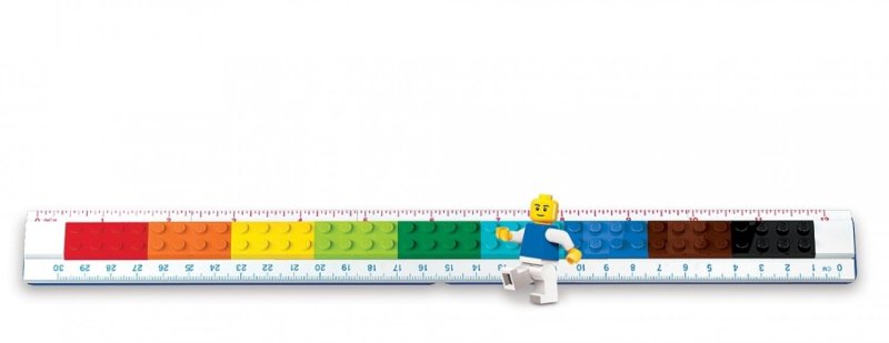 LEGO Pravítko s minifigurkou, 30 cm