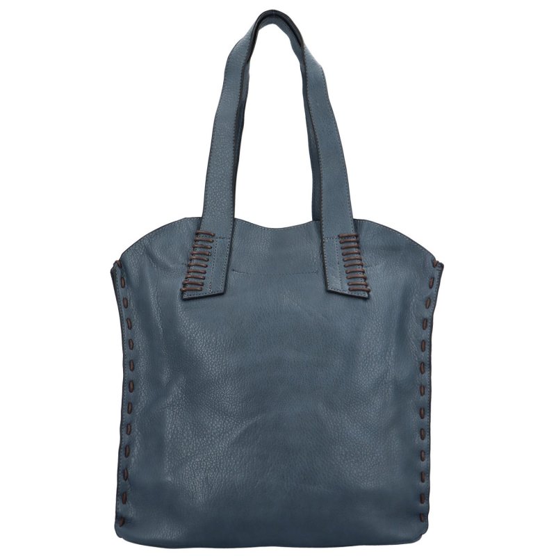 Stylová koženková shopper taška na každý den Mirinda, modrá