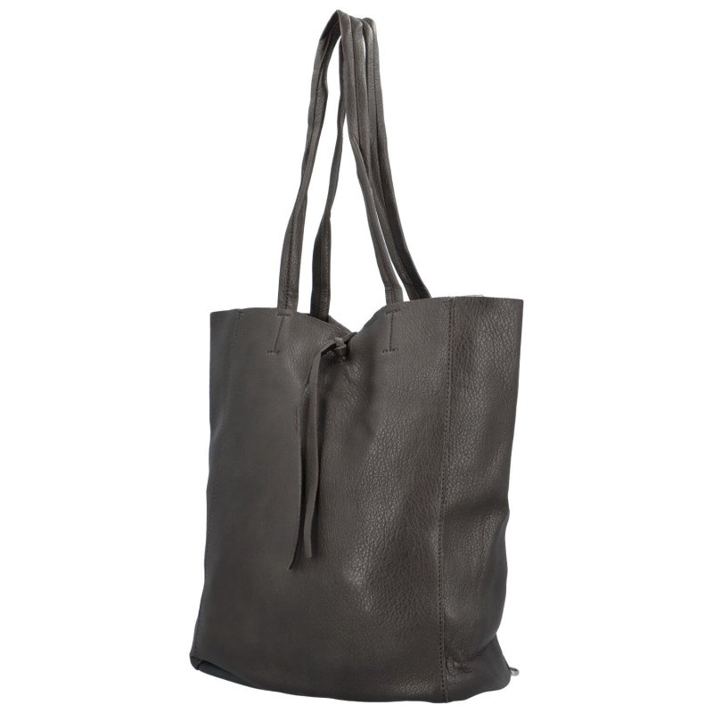 Velká prostorná shopper taška Santee, tmavě šedá