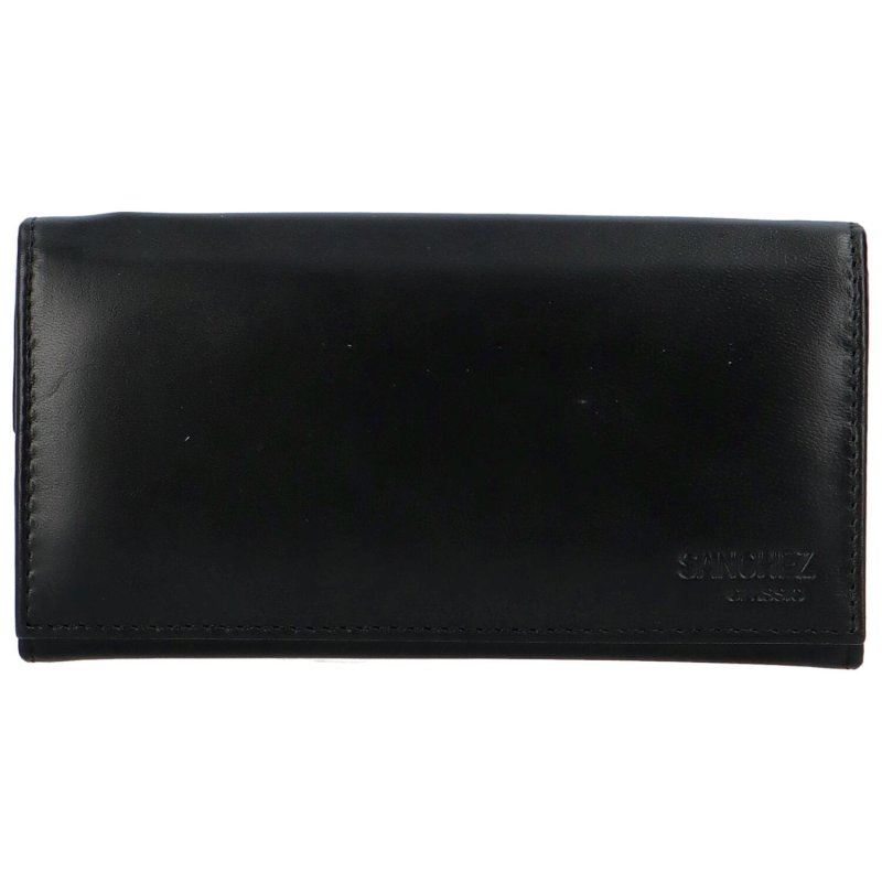 Luxusní dámská kožená peněženka Lone, černá