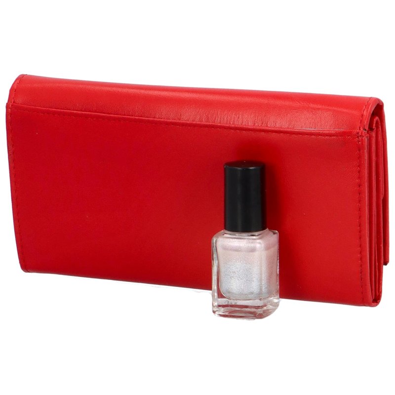 Luxusní dámská kožená peněženka Lone, červená