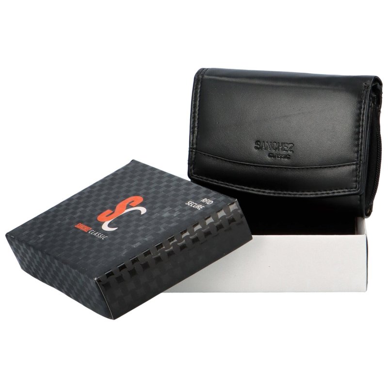 Luxusní dámská kožená peněženka Skope, černá
