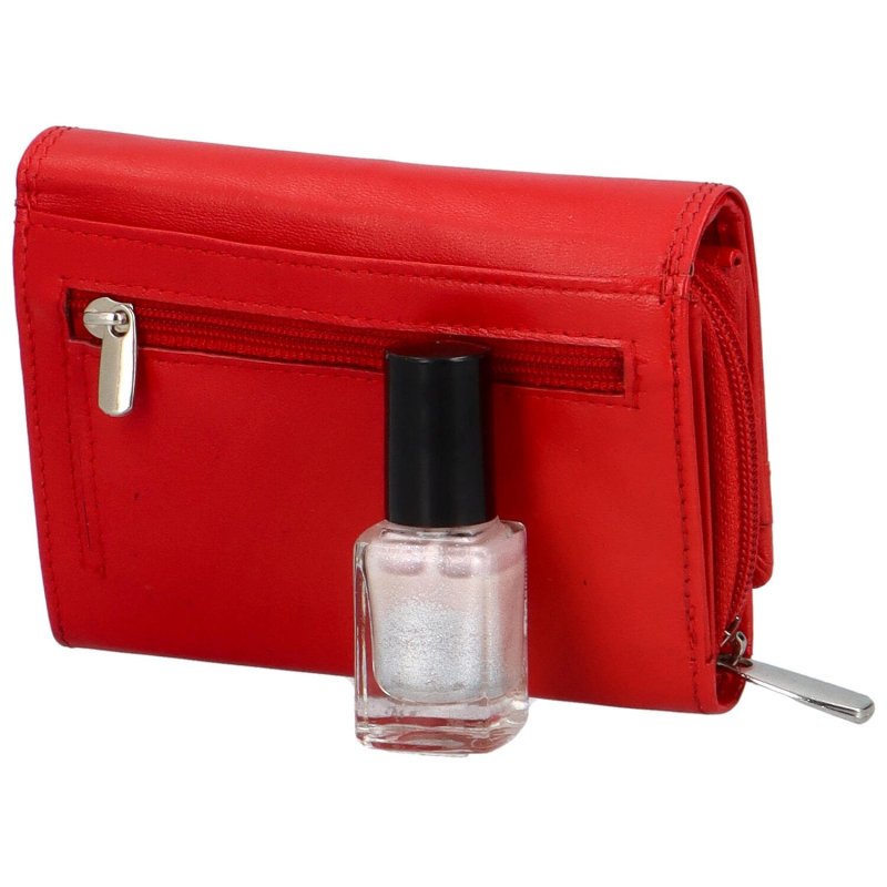 Luxusní dámská kožená peněženka Skope, červená