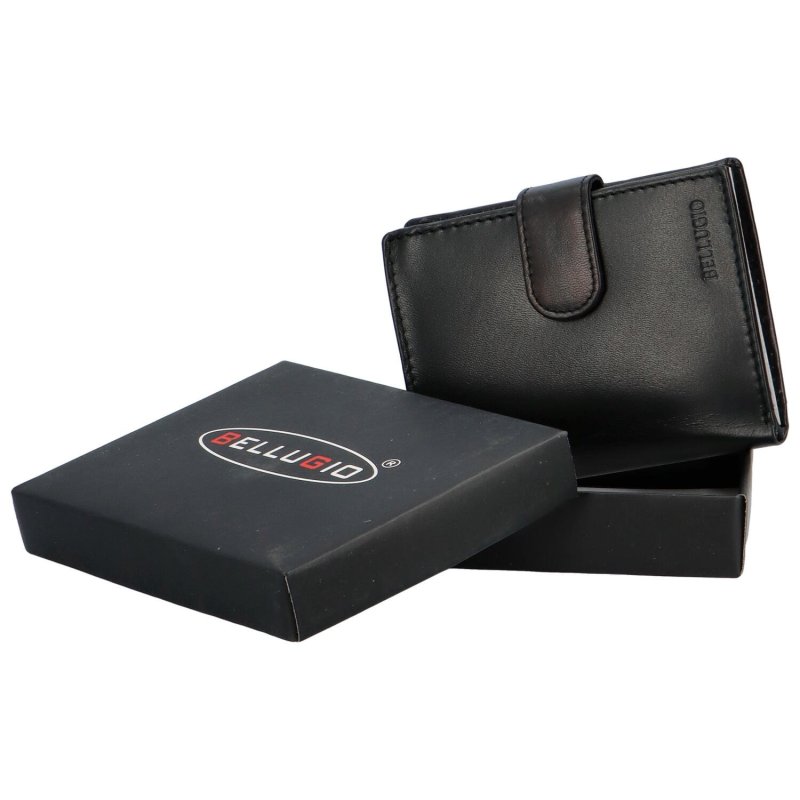 Luxusní pánská kožená peněženka Guko, černá