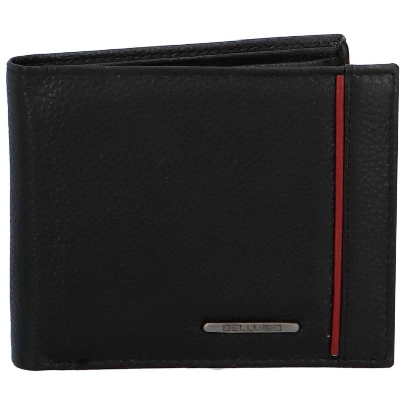 Luxusní pánská kožená peněženka Rivo, černá