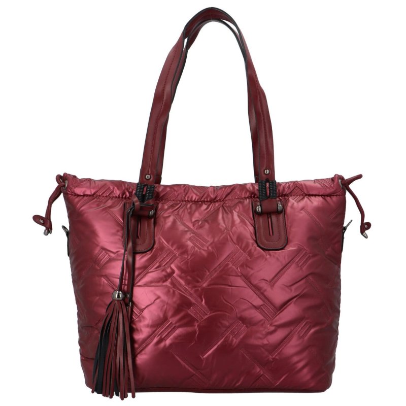 Trendová dámská kabelka Borka, červená