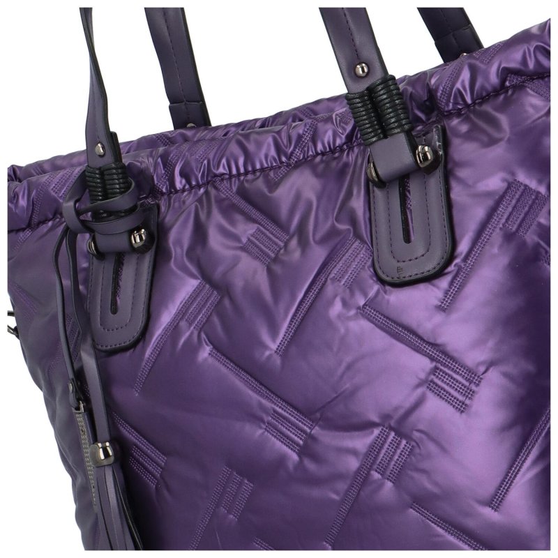 Trendová dámská kabelka Borka, fialová