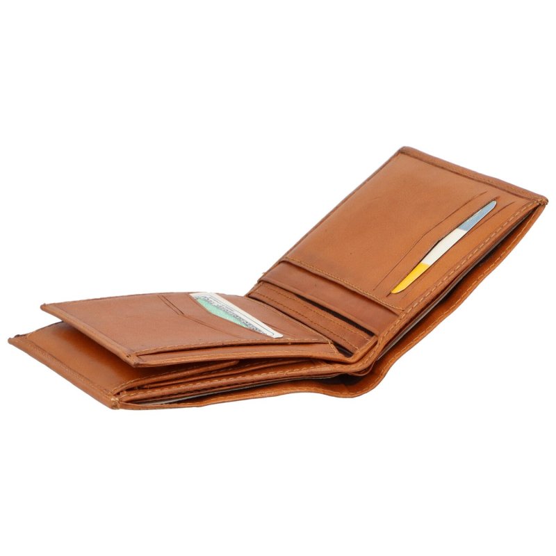 Stylová pánská kožená peněženka Fipo, koňaková
