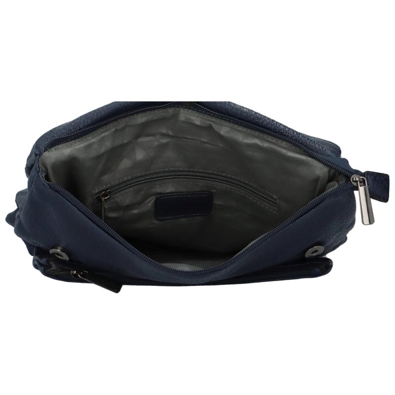 Stylový dámský koženkový batoh Kruko, tmavě modrá
