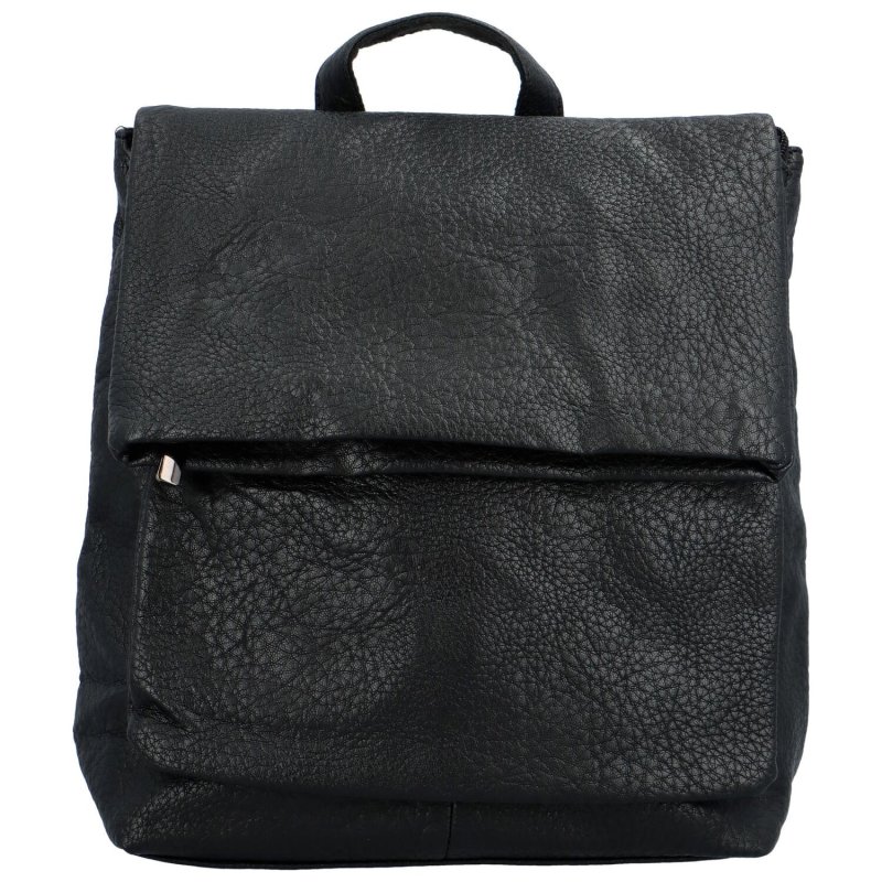 Stylový dámský koženkový batoh Kruko, černá