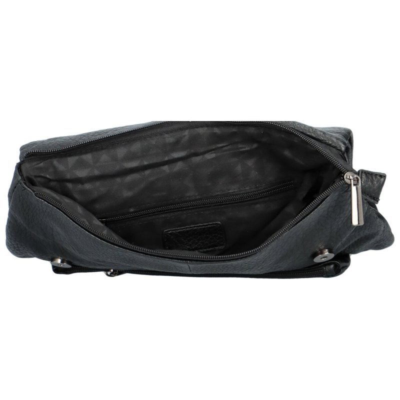 Stylový dámský koženkový batoh Kruko, černá