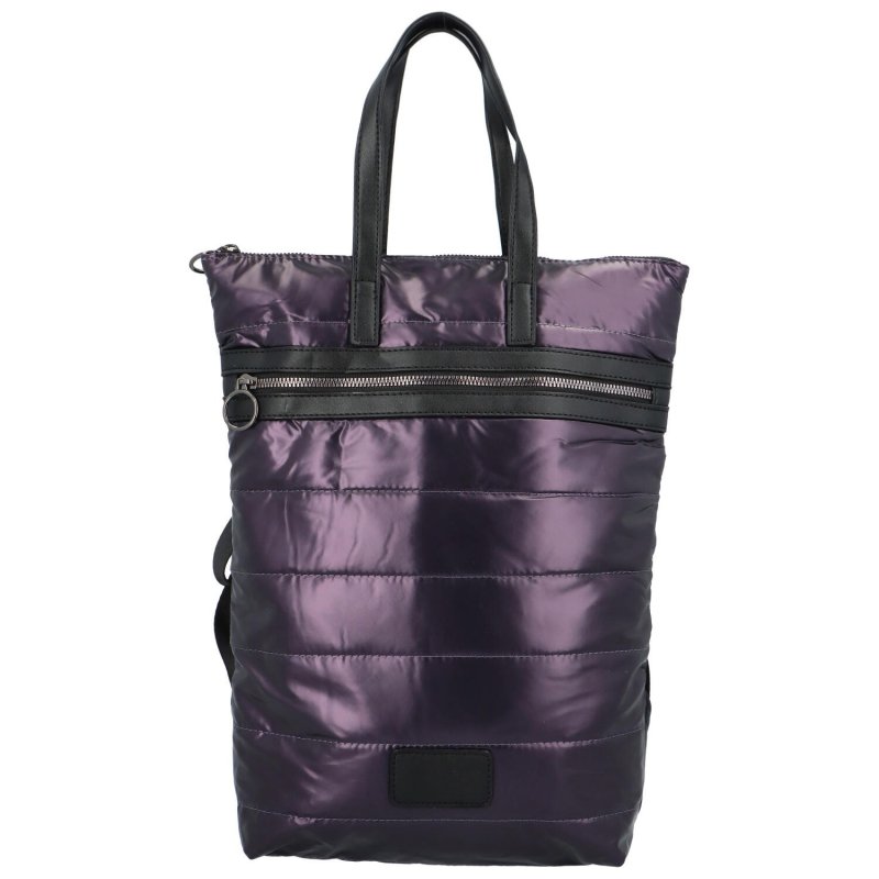 Trendový dámský prošívaný batoh Eroha, fialová