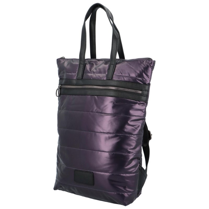 Trendový dámský prošívaný batoh Eroha, fialová