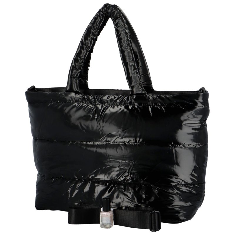 Módní prošívaná dámská taška Carson, černá