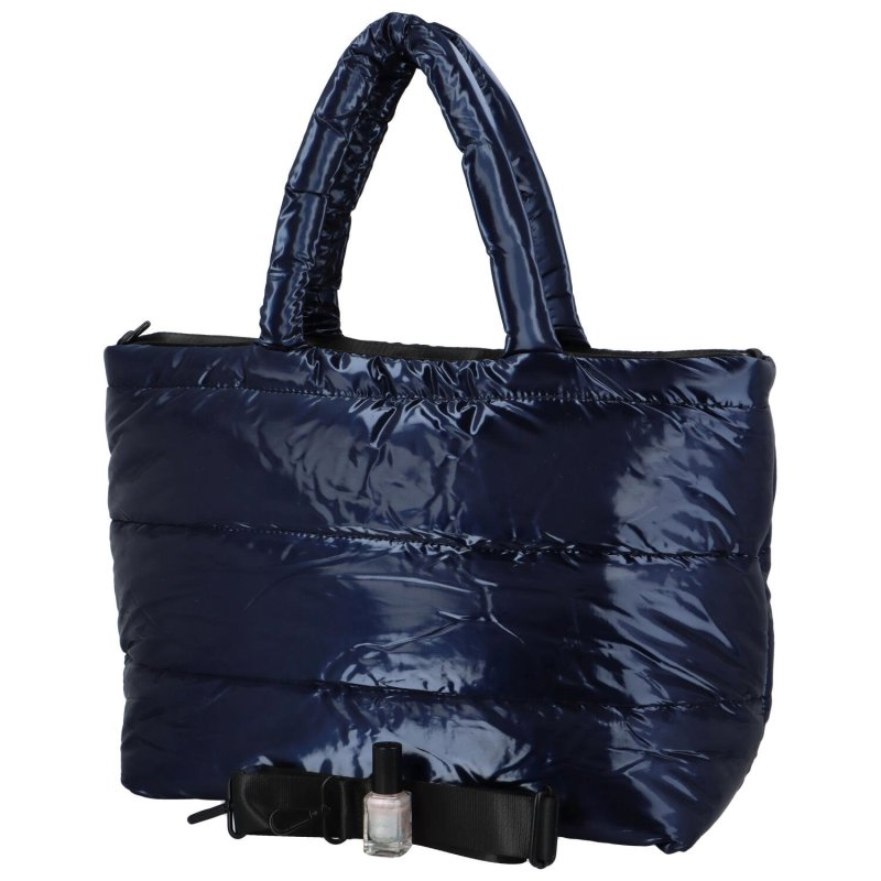 Módní prošívaná dámská taška Carson, tmavě modrá
