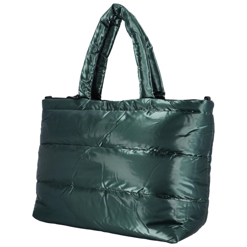 Módní prošívaná dámská taška Carson, zelená