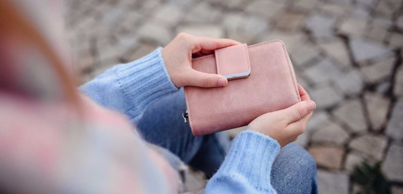 Trendová dámská koženková peněženka VUCH Issel, růžová