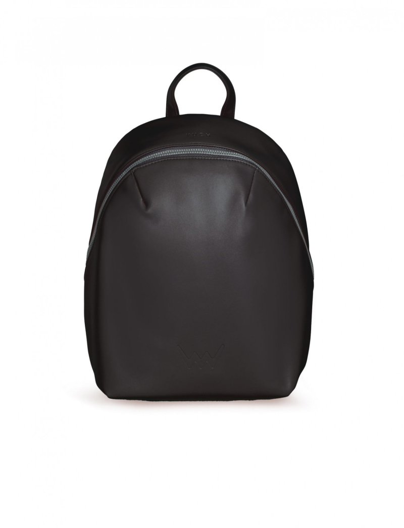 Trendový dámský koženkový batoh VUCH Minos, černá