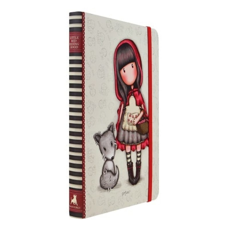 Zápisník A5 linkovaný Santoro London -  Little Red Riding Hood