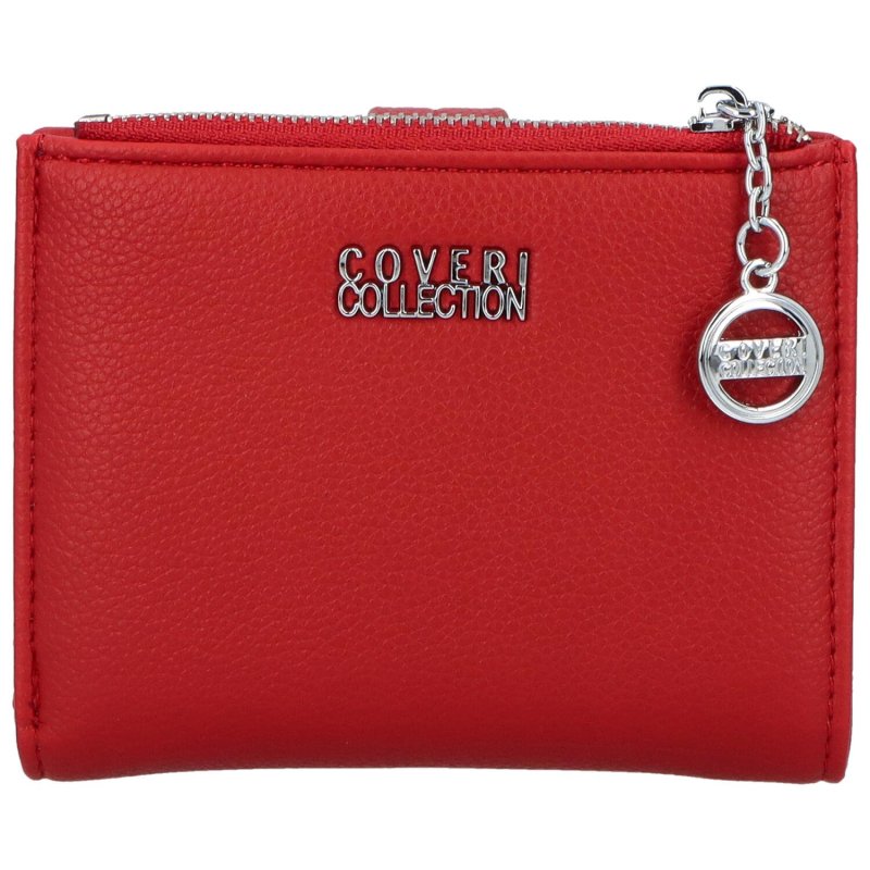 Malá dámská koženková peněženka na zip Luis, červená