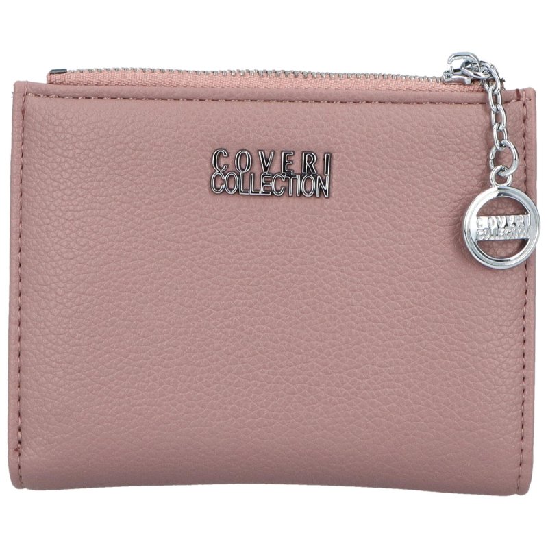 Malá dámská koženková peněženka na zip Luis, růžová