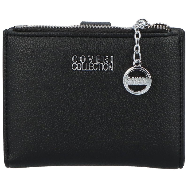 Malá dámská koženková peněženka na zip Luis, černá