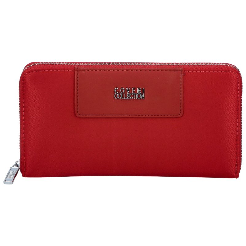 Velká pouzdrová kombinovaná dámská peněženka Tia, červená
