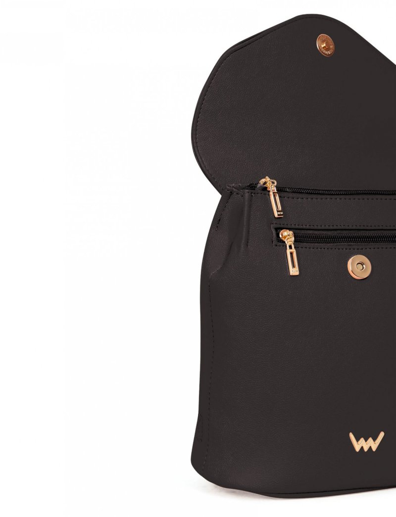 Stylový dámský koženkový kabelko/batoh VUCH Balbo, černá