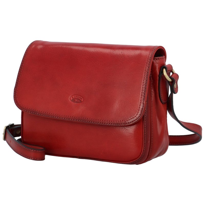Dámská kožená taška Elise Katana, červená