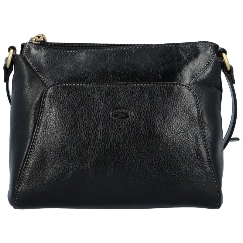 Luxusní dámská kožená kabelka Katana elegant, černá